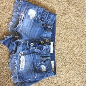 Medium dark wash pacsun shorts